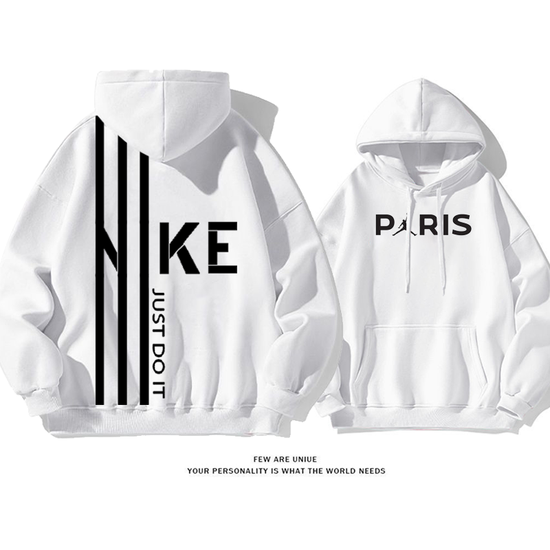 スポーツ風超人気超カッコイイ線プリント柄ファッションパーカー