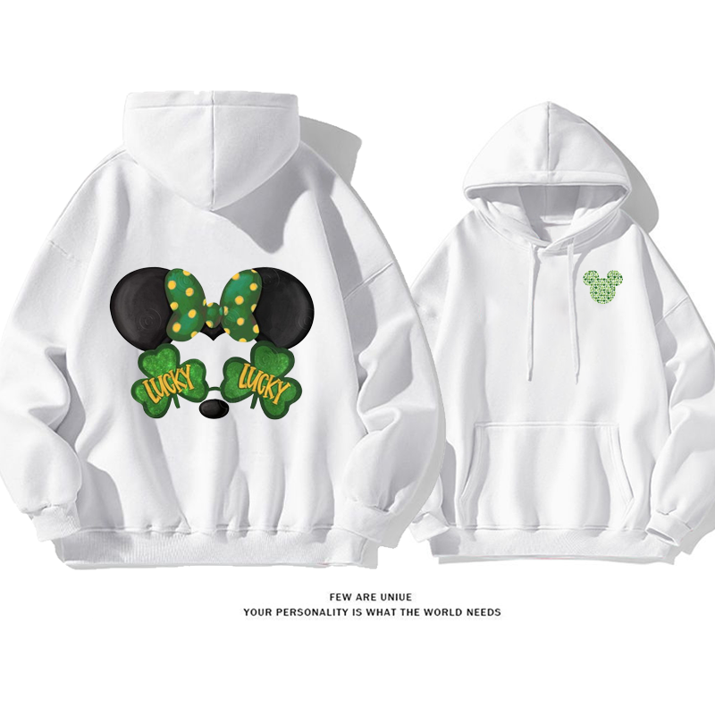 人気爆発デザイン性のあるカートゥーンクローバー本ファッションパーカー