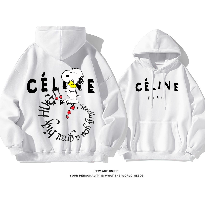 超人気デザイン性のある白い子犬カートゥーンins映え爽やかファッションパーカー