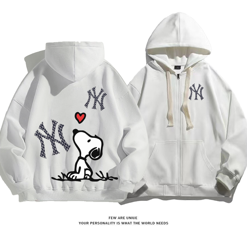 カジュアル人気爆発カートゥーン白い子犬ファッションコート