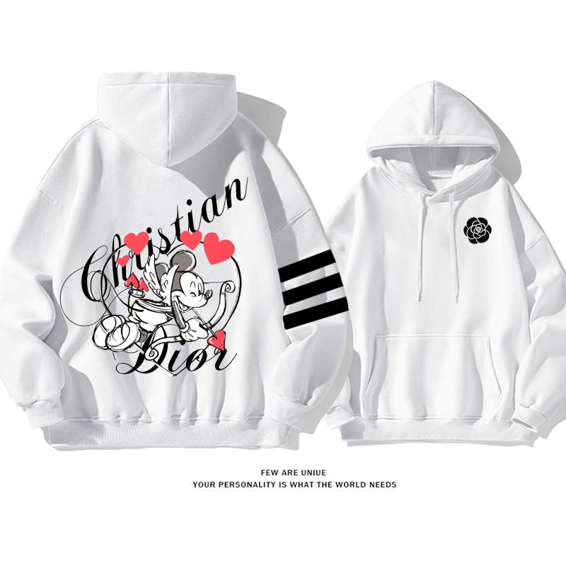 超人気落書き風キューピットプリント柄カートゥーン特別なカスタマイズファッションパーカー