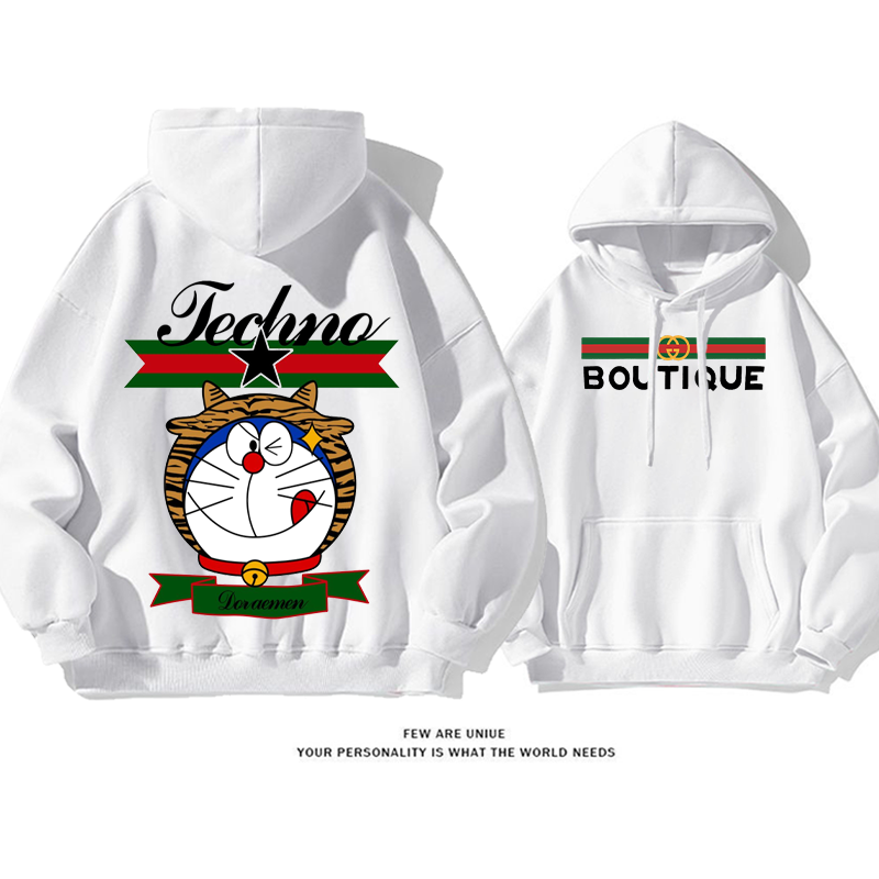 ハイエンドのトレンドブランド 変装した猫 プリント柄フード付きパーカー