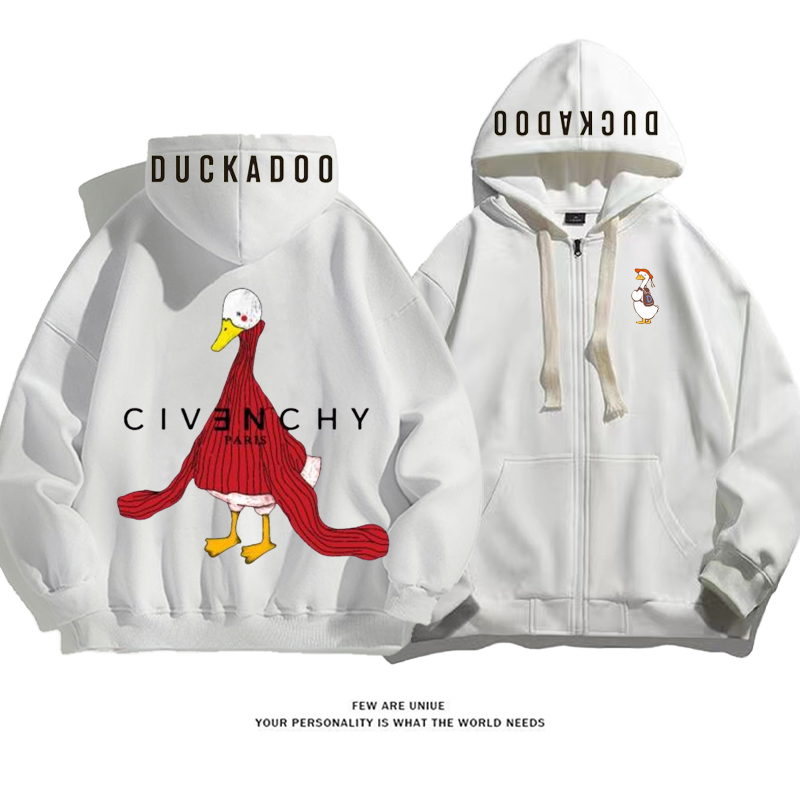 カジュアルセーターを着たアヒル気品のあるファッションコート