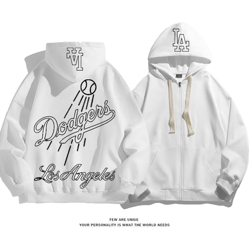 カジュアルスポーツスタイル カーディガントレーナー