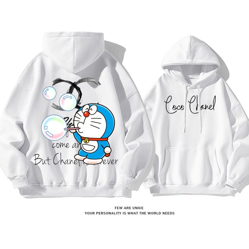 超人気青い猫カジュアルカートゥーンファッションパーカー