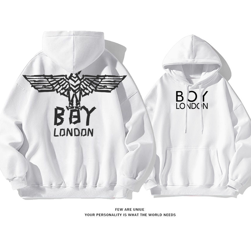 流行のブランド 大きな翼 プリント柄フード付きパーカー