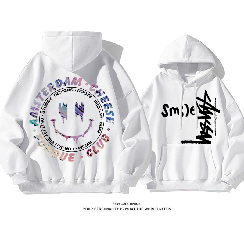 笑顔ですファッションレジャーです ゆったりしていてトレンドブランド  暖かいですパーカー