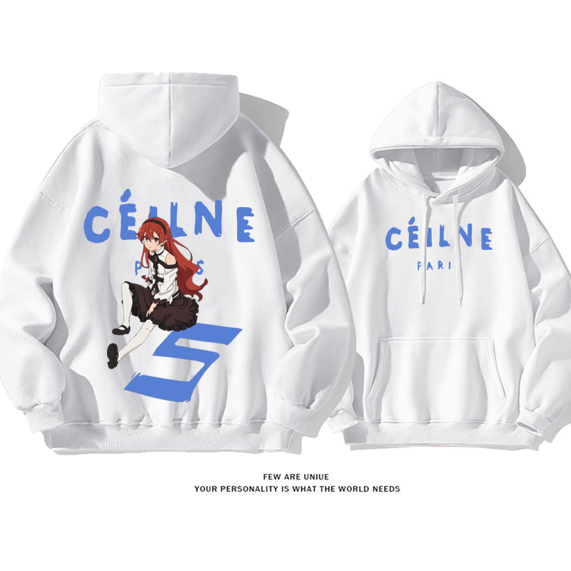 人気爆発カートゥーンポピュラー赤毛の女の子ファッションパーカー