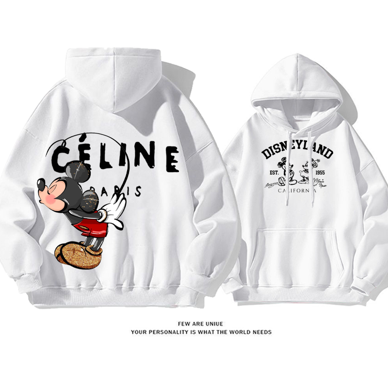 カップルに人気のアイテム プリント柄フード付きパーカー