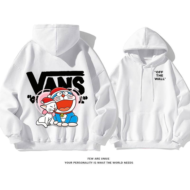 人気爆発青い猫カートゥーンファッションパーカー