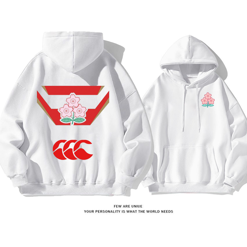 スポーツ風さくらラグビーファッションパーカー