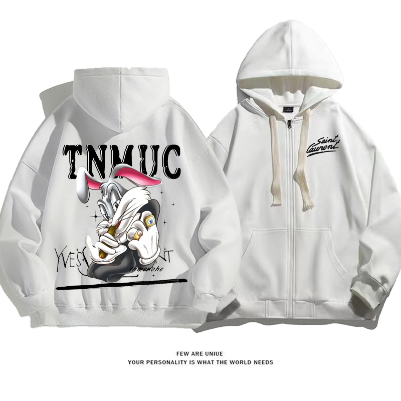人気爆発カジュアルウサギ匹カートゥーンファッションパーカー