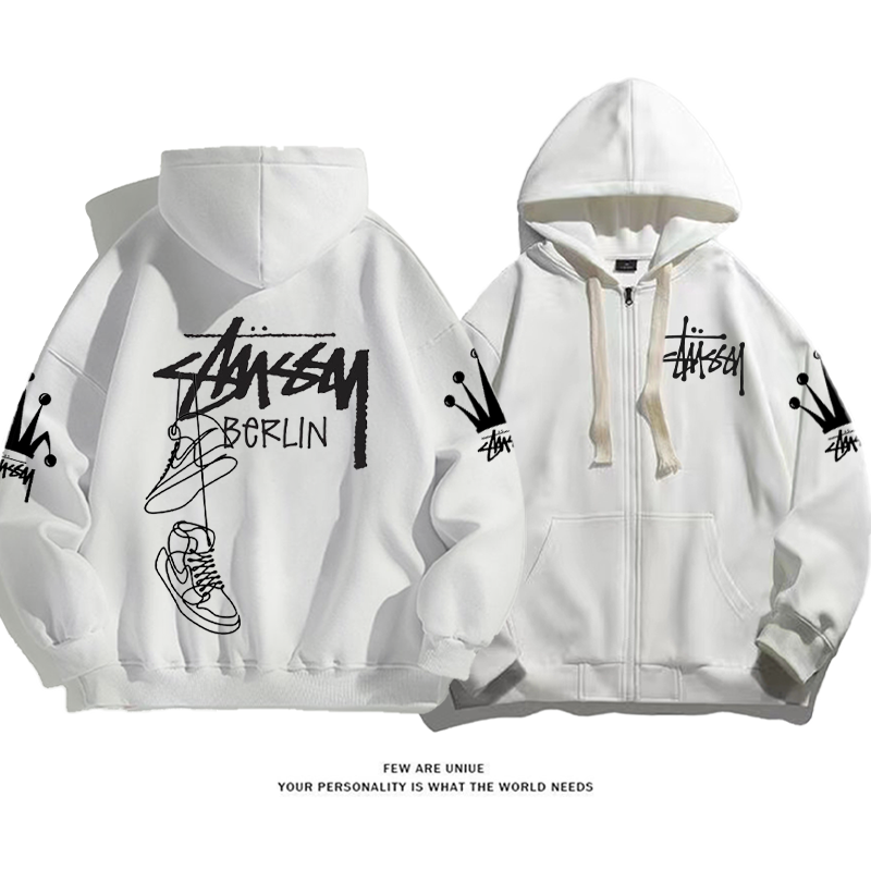 クールなデザイン おしゃれなブランドの靴 プリント柄カーディガントレーナー