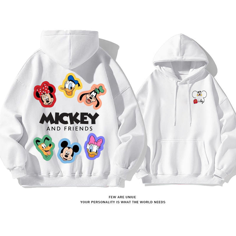 カジュアル人気爆発ins映え小衆の設計カートゥーンプリント柄ファッションパーカー