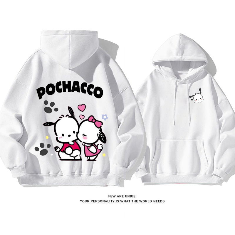 人気爆発超かわいいカートゥーンカップルプリント柄ファッションパーカー