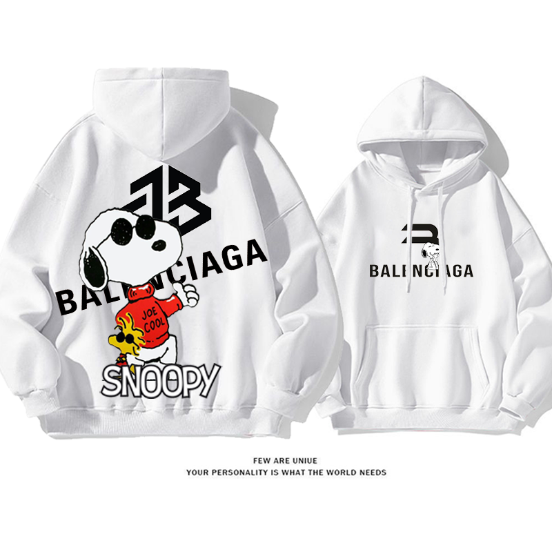 人気の定番キャラクターサングラス 空を指すプリントスウェットシャツ