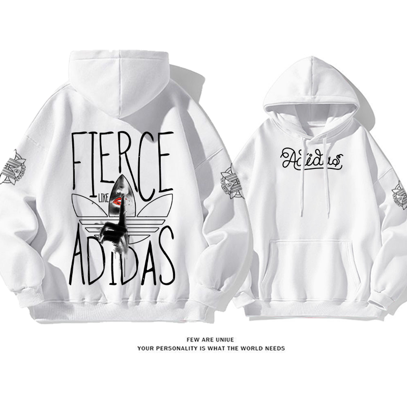 パーソナライズされたデザイン 音を立てるな プリント柄フード付きパーカー