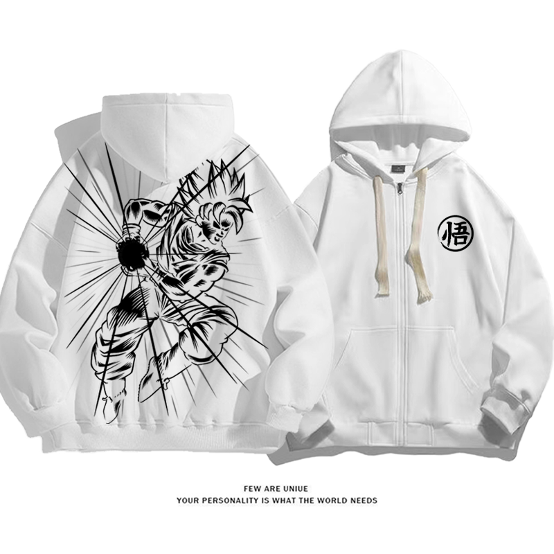 ユニークなデザイン 攻撃姿勢のアニメキャラクター  カーディガントレーナー