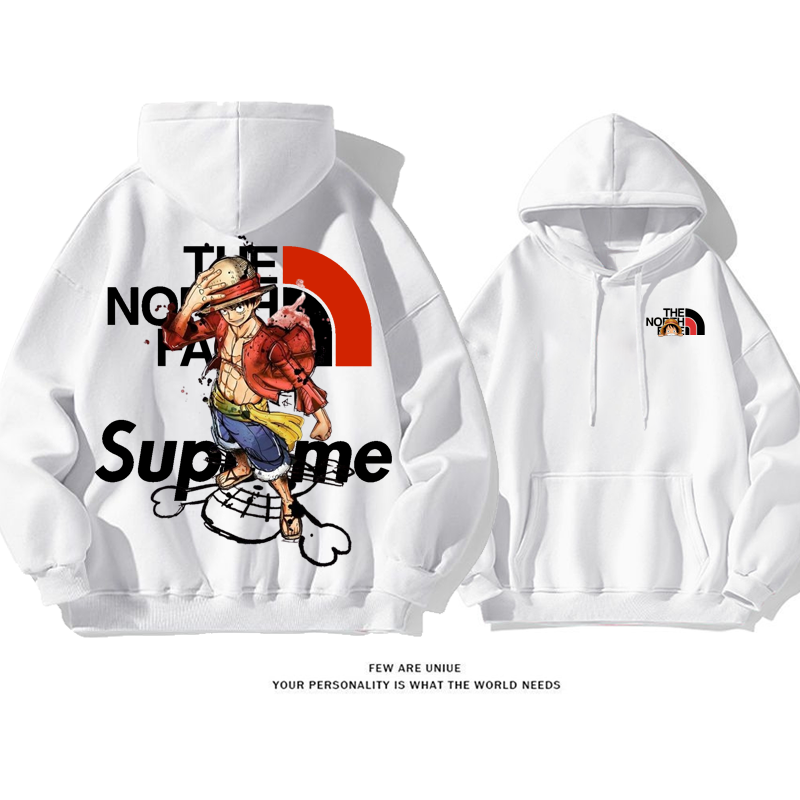 人気商品超カッコイイ麦わら帽子の男カートゥーンファッションパーカー