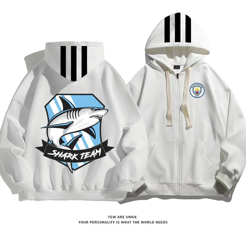 スポーツ風超人気フカプリント柄デザイン性のあるサッカーファッションコート