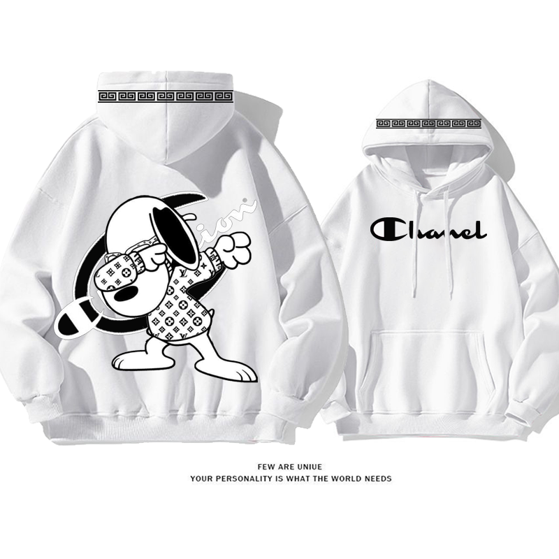 人気爆発カジュアル白い子犬超カッコイイカートゥーンファッションパーカー