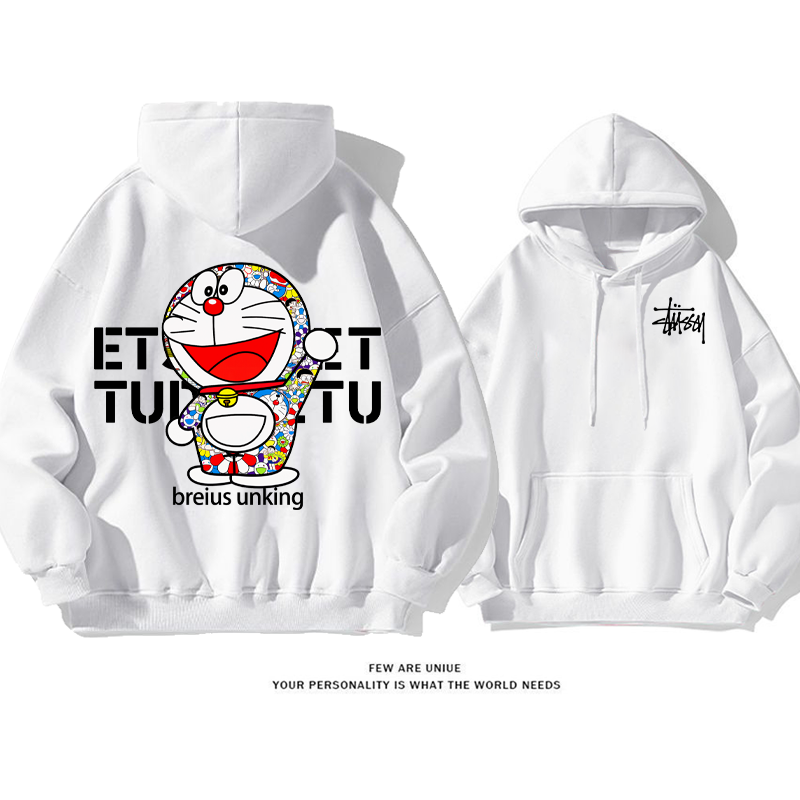 トレンドブランドカートゥーンファッションカジュアル純粋な綿素材パーカー
