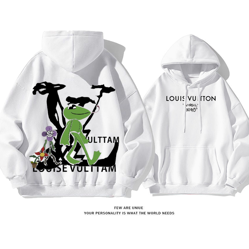 小衆の設計 ピュアコットンのフード付きスウェットシャツ