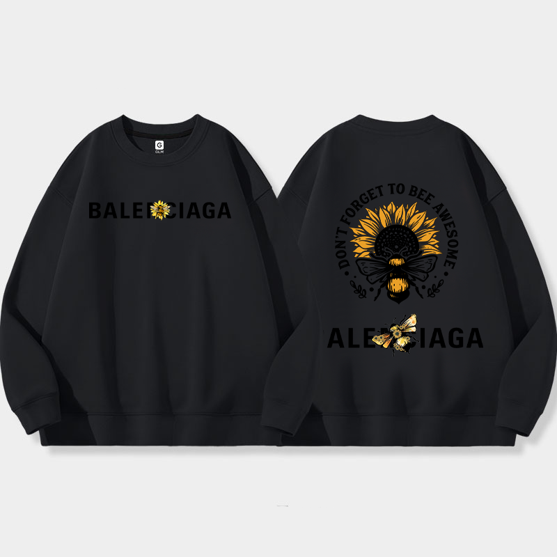 ミツバチですファッションレジャーですゆったりしていてパーカー