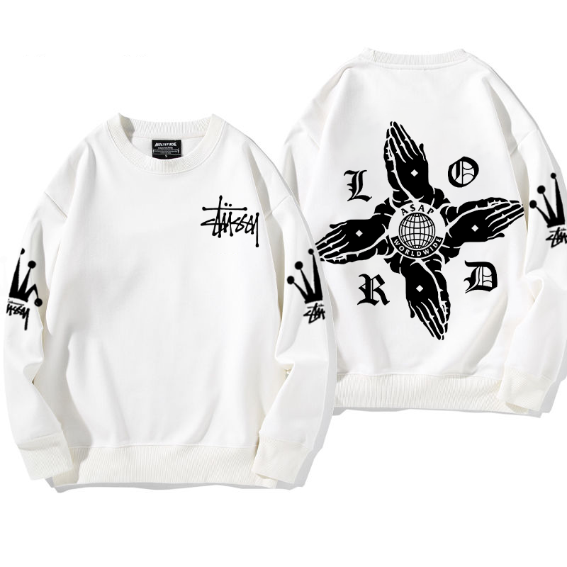 小衆の設計 高級感 プリント柄フードなしパー