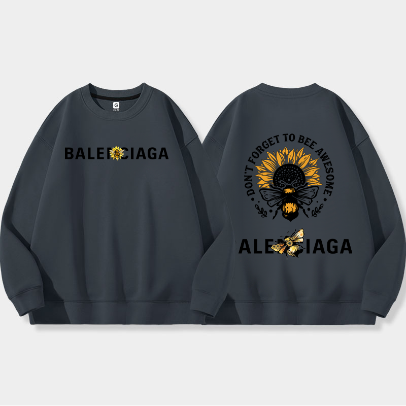 ミツバチですファッションレジャーですゆったりしていてパーカー