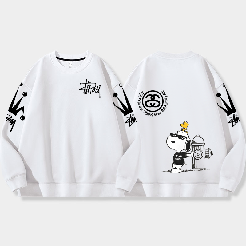 カートゥーン可愛いレジャーですゆったりしていてパーカー