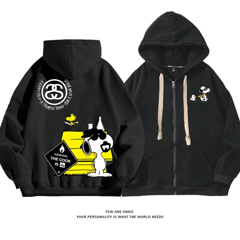 人気爆発デザイン性のある白い子犬カートゥーンファッションコート