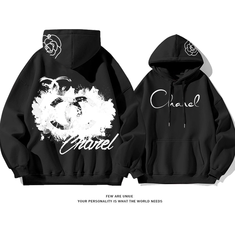 ファッションセンスの高さ 流行のブランド プリント柄フード付きパーカー