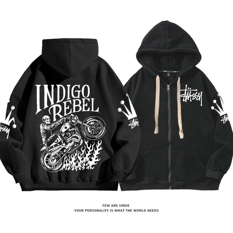 パーソナライズされたデザイン ウィル・オ・ザ・ウィスプのスケルトン カーディガントレーナー