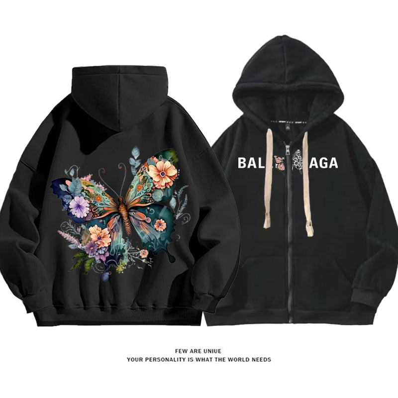 人気のデザイン 花蝶 カーディガントレーナー