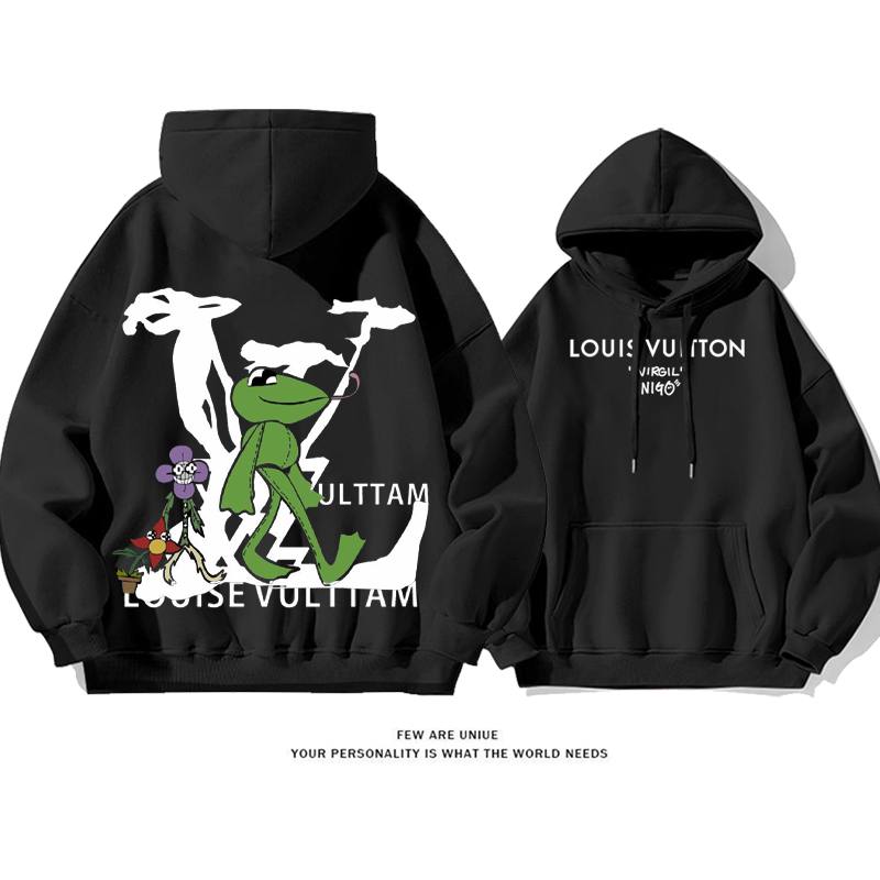 小衆の設計 ピュアコットンのフード付きスウェットシャツ