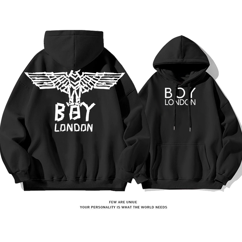 流行のブランド 大きな翼 プリント柄フード付きパーカー