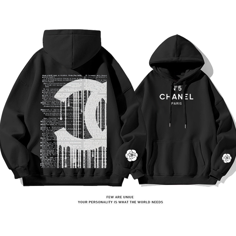 パーソナライズされたデザイン プリント柄フード付きパーカー