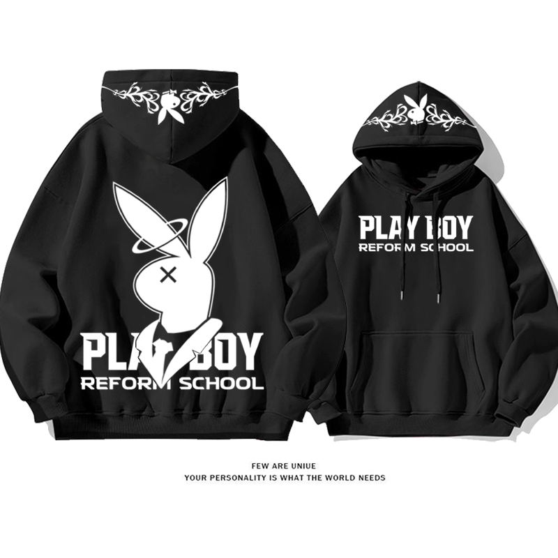 ファッションセンスの高さ 流行のブランド プリント柄フード付きパーカー