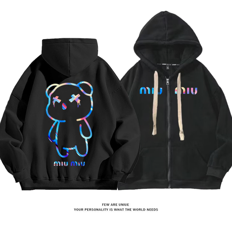 カラフルなクマレジャーですファッションカーディガントレーナー