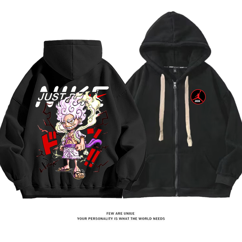 人気爆発ルーズフィットデザインカジュアル白髪の少年アニメのファッションコート