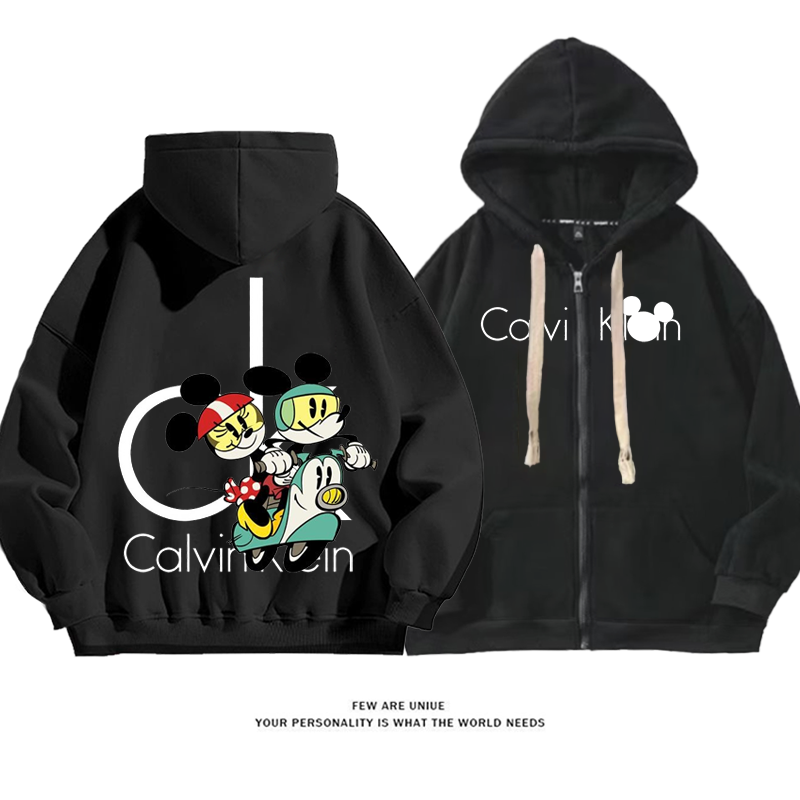 カジュアルカートゥーンins映えプリント柄ポピュラーファッションコート