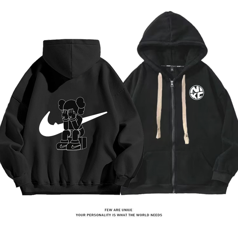 人気爆発超カッコイイプリント柄小衆の設計ゆったりしていてファッションコート