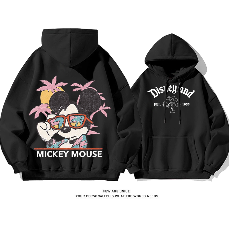 リゾートスタイル ハワイ プリント柄フード付きパーカー