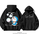 超人気青い猫カジュアルカートゥーンファッションパーカー