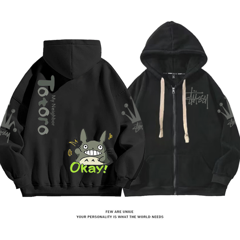 ユニークなデザイン OKと言う猫 カーディガントレーナー