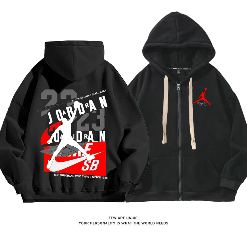 スポーツ風飛人プリント柄超カッコイイファッションコート