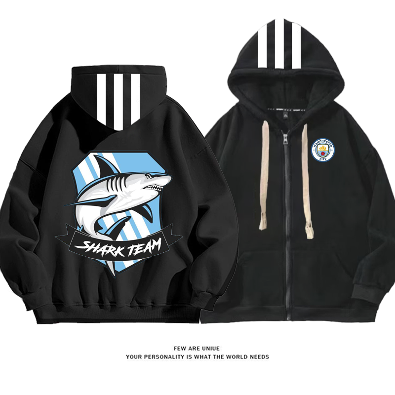 スポーツ風超人気フカプリント柄デザイン性のあるサッカーファッションコート