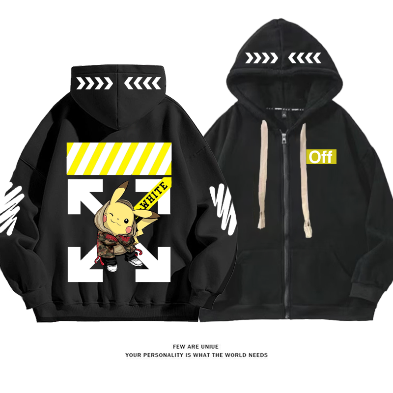 人気爆発超カッコイイカートゥーンプリント柄ポピュラーファッションコート