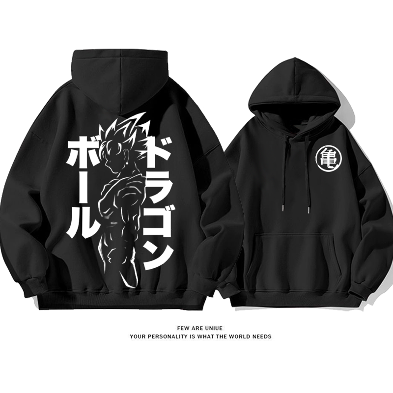 ハイエンドのシンプルなファッションセンス プリント柄フード付きパーカー